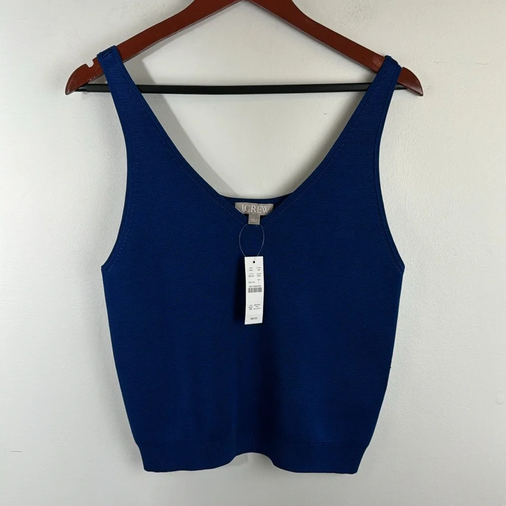 J. Crew Women's Blue Tank Top Sz L